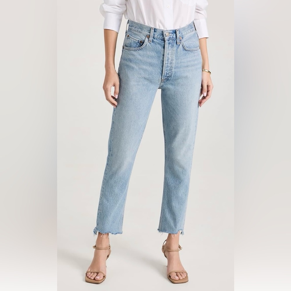Agolde Riley Straight Leg Jeans, Size 28